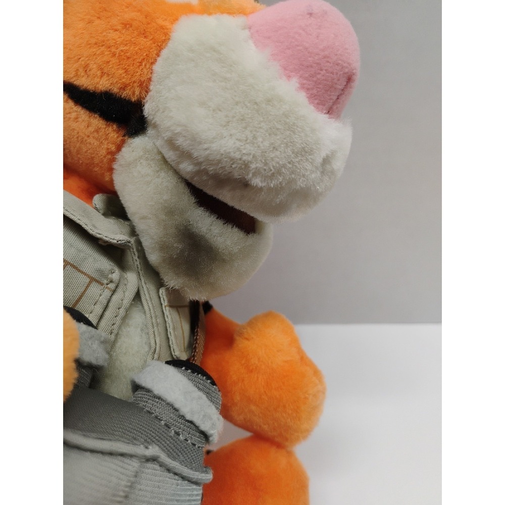 WALT DISNEY WORLD PLUSH SAFARI TIGGER ANIMAL KINGDOM JUNGLE SAFARI Beanie 9" - Picture 12 of 12